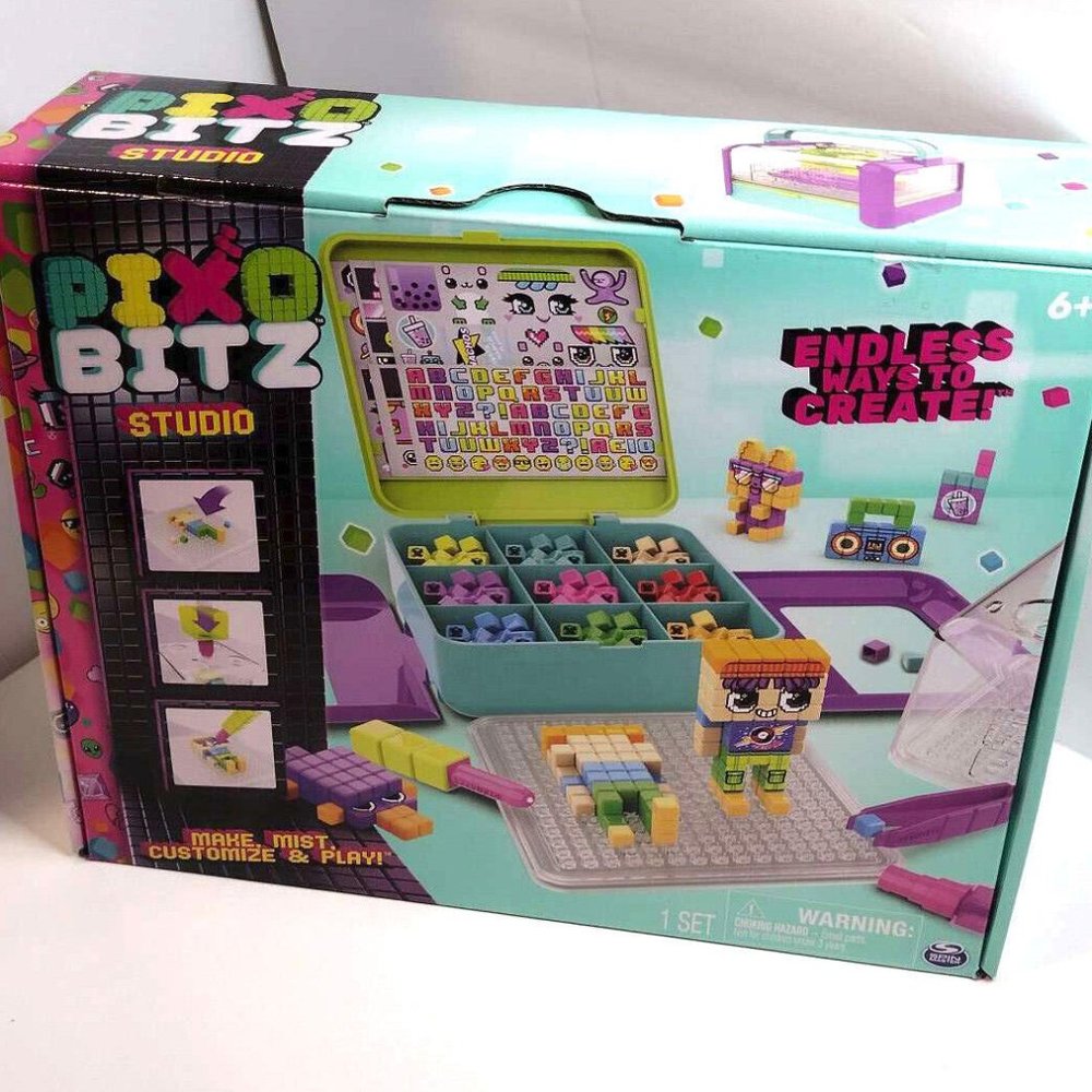 Set Of Pixo Bitz Studio By Spin Master Building bead toy, bunny, Gift for Easter